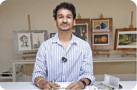 Student artwork progression